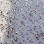Snake Nail Art Stickers Metal Colors Adhesive Embossed Star Moon Sticker Decals to4273