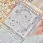 Snowflakes Rhinestone Nail Stickers – Pre-Arranged Self-Adhesive Nail Gems MD018