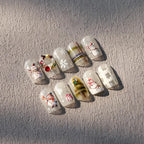 Snowman Nail Art Stickers Adhesive Slider Christmas Snowflakes Sticker Decals TS3449