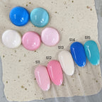 Solid Color Gel Polish - Vibrant Opaque Pastel Tones Nail Gels 12ml 