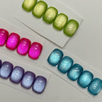 Sparkling Cat Eye Gel Polish - Vibrant Magnetic Shimmer Nail Gels 12ml (M08-11)