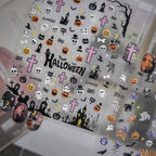 Spooky Halloween Gothic Window Nail Stickers