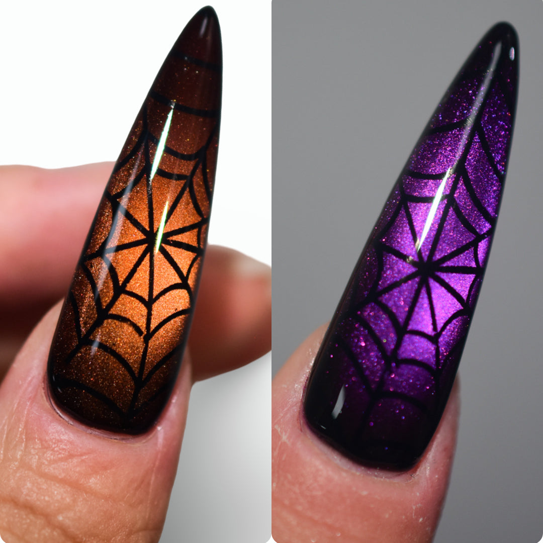 Spooky Spiderweb Nail Foil Collection | Halloween Scorpion Transfer Paper