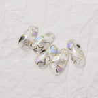 Stars Love Heart Nail Art Stickers Metal Colors Effect Adhesive Embossed Sticker Decals to3833 