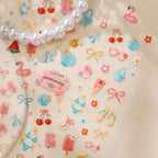 Summer Beach Flamingo Nail Stickers - Cute Mermaidcore Sea Animal Decals