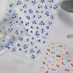 Summer Cherry & Blueberry Jelly Nail Stickers - Fruit & Bows Decals 5901
