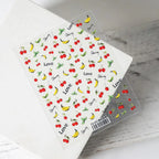 Summer Fruit Nail Art Stickers Adhesive Cherry Banana Adhesive Sticker Decals 