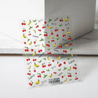 Summer Fruit Nail Art Stickers Adhesive Cherry Banana Adhesive Sticker Decals 