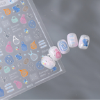 Summer Net Bags & Stars 3D Y2K Nail Stickers