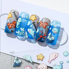 Summer Starfish Nail Art Stickers Sea Horse Adhesive Sticker Decals TS1168