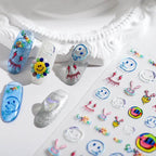 Sunshine Nail Art Stickers Cheeky Smile Face Adhesive Sticker Slider Decals TS1679