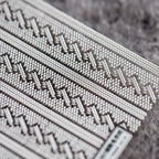 Sweater Knitting Pattern Nail Art Stickers Adhesive Embossed Sticker Decals TS357