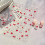 Sweet Cherry Nail Stickers - Winter Fruit Decals to5427