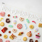 Sweet Nail Art Stickers Donuts Adhesive Sliders Dessert Cupcake Jelly Sticker Decals M128