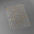 Nail Art Stickers Adhesive Sliders Gold Sticker Decals TL007