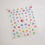 Shell Nail Art Stickers Adhesive Slider Shiny Starfish Sticker Decals TL012