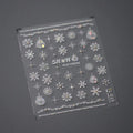 White Snowflake Nail Art Stickers with Beads Winter Snow Adhesive Sticker Decals TL019
