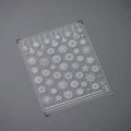 Winter Nail Art Stickers Adhesive Embossed Christmas Snowflake with Pearls Nail Decals TL029