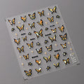 Shiny Butterfly Nail Art Stickers Adhesive Sticker Decals TL123