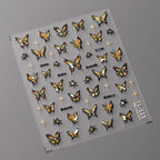 Shiny Butterfly Nail Art Stickers Adhesive Sticker Decals TL123