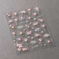 Spring Blossoming Flowers Nail Art Stickers Floral Adhesive Embossed Sticker Decals TL149