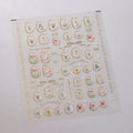 Elegant Gold Floral Nail Stickers with Pearls TL259