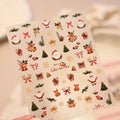 Cute Christmas Nail Stickers - Santa, Bells Xmas Tree Festive Decals