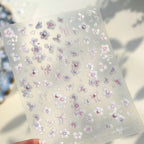 3D Floral & Bow Coquette Nail Stickers