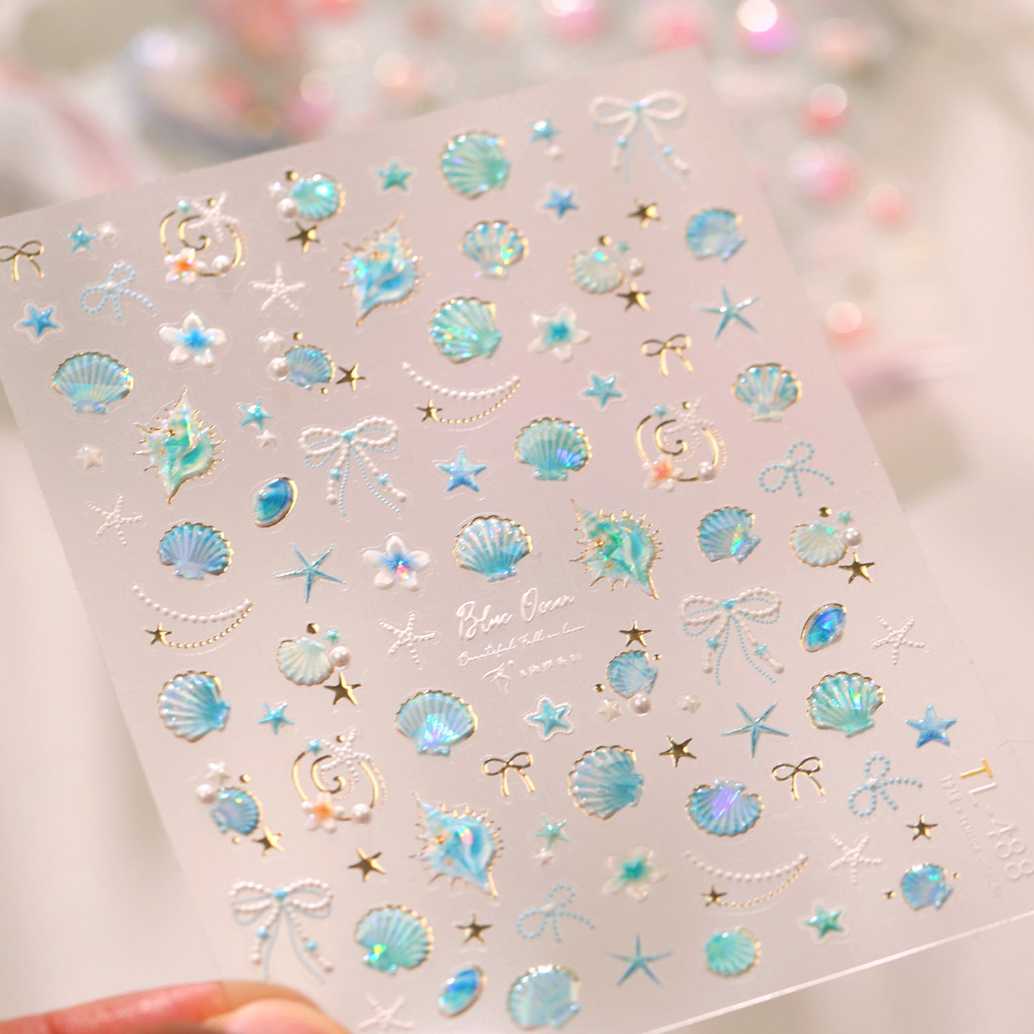 Mermaidcore 3D Shell & Starfish Nail Art Stickers 
