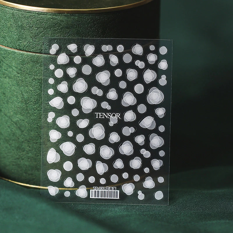 3D Ultra Thin Nail Art Sticker Decals - Rose Flower Nail Sticker