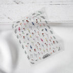 Nail Art Stickers Adhesives Lavender Dry Flowers Leaf Sticker Decals TS034