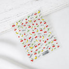 Summer Fruit Nail Art Stickers Adhesive Cherry Banana Adhesive Sticker Decals TS057
