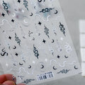 Snake Nail Art Stickers Adhesive Snake Flower 3D Sticker Decals TS1012