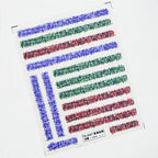5D Knitting Design Nail Art Sticker Decals