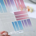 3D Knit Sweater Nail Stickers Gradient Color Christmas Sweater Nail Art Decals TS1049 embossed