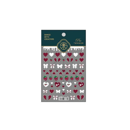 Polishdrops Nail Art Stickers Adhesive Strawberry Heart Sticker Decals TS1170