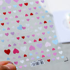 5D Valentine's Day Nail Art Stickers Candy Colors Love Heart Adhesive Sliders Sticker Decals TS1507