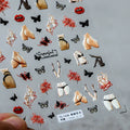 Sexy Nail Art Stickers Adhesive Slider Body Art Embossed Sticker Decals TS1528 embossed