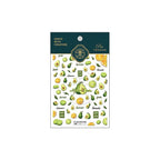 Summer Fruit Nail Art Stickers Adhesive Slider Avocado Lemon Sticker Decals TS1582 embossed