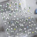 Floral Nail Art Stickers Slider Convallaria Majalis Adhesive Sticker Decals TS1686