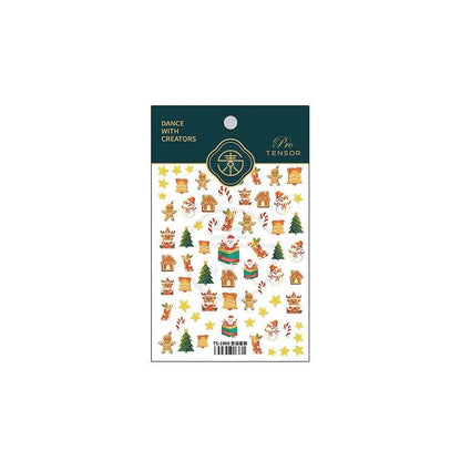 Christmas Nail Art Stickers Snowflake Snowman Adhesive Sticker Decals TS1969