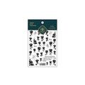 Rose Flower Nail Art Stickers Adhesive Slider Black Rose Sticker Decals TS2091