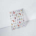 Flower Leaf Nail Art Stickers 3D Floral Adhesive Slider Sticker Decals TS2171