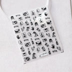 Nail Art Stickers Adhesive Slider Embossed Sexy Lady Design Sticker Decals TS2314 embossed