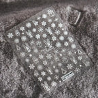 Christmas Elk Nail Art Stickers Adhesive Embossed Snowflake Deer Sticker Decals TS237 embossed