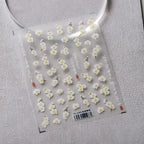 Begonia Flower Nail Art Stickers Adhesive Slider Floral Sticker Decals TS2399