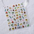 5D Summer Nail Stickers | Cute Beach Vacation & Tropical Palm Tree Decals Nail Art Sticker TS2558