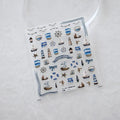 Nautical Nail Art Stickers Ship Anchor Beacon Design Adhesive Sticker Decals TS2947 embossed