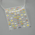Nail Art Stickers Adhesive Sliders Smile Sunflower Embossed Sticker Decals TS2986