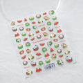 Cartoon Panda Nail Art Stickers Adhesive Slider Summer Watermelon Fruit Sticker Decals TS3020